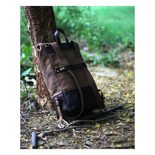 Trip Machine Backpack/Saddlebag tobacco brown
