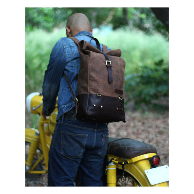 Trip Machine Backpack/Saddlebag tobacco brown