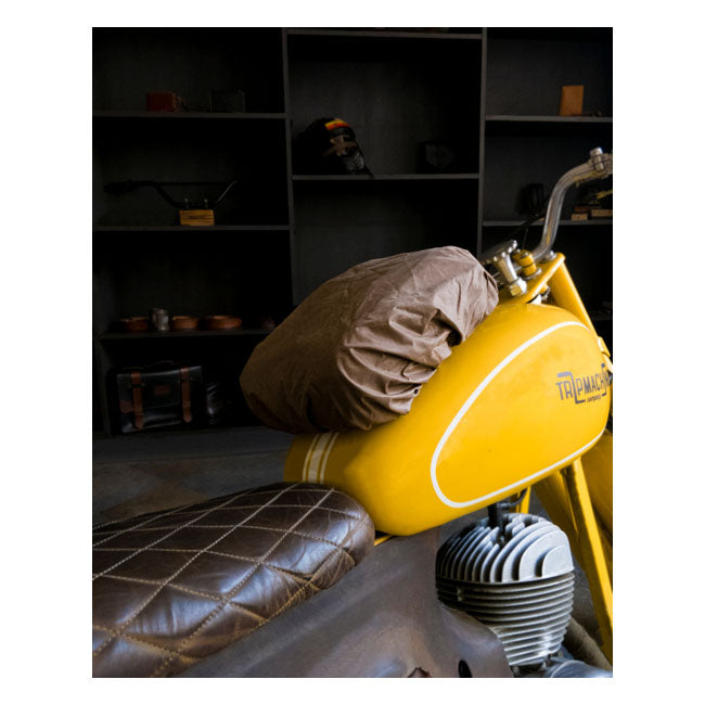 Trip Machine, tank and tail bag. 4.4 liter. Tan