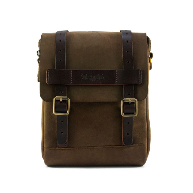 Trip Machine, tank and tail bag. 4.4 liter. Tobacco brown