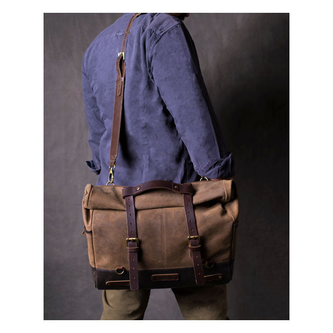 Trip Machine, Outlaw saddlebag. Tobacco brown