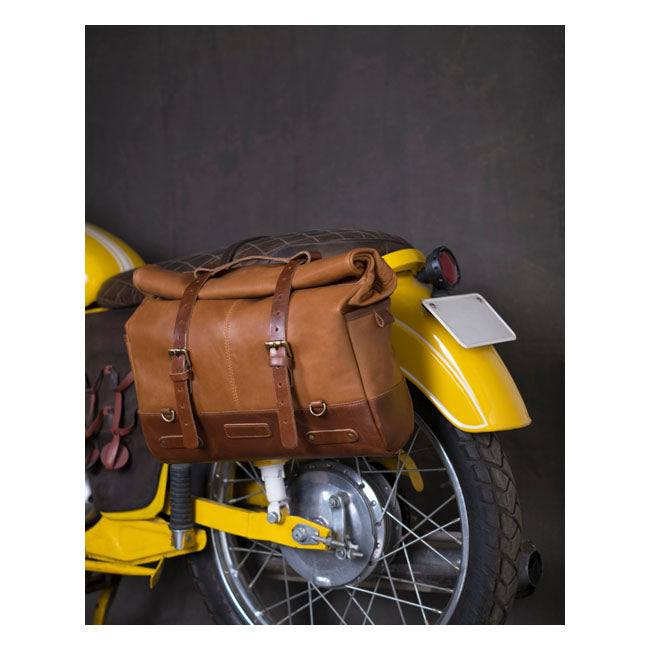 Trip Machine, Outlaw saddlebag. Vintage Tan