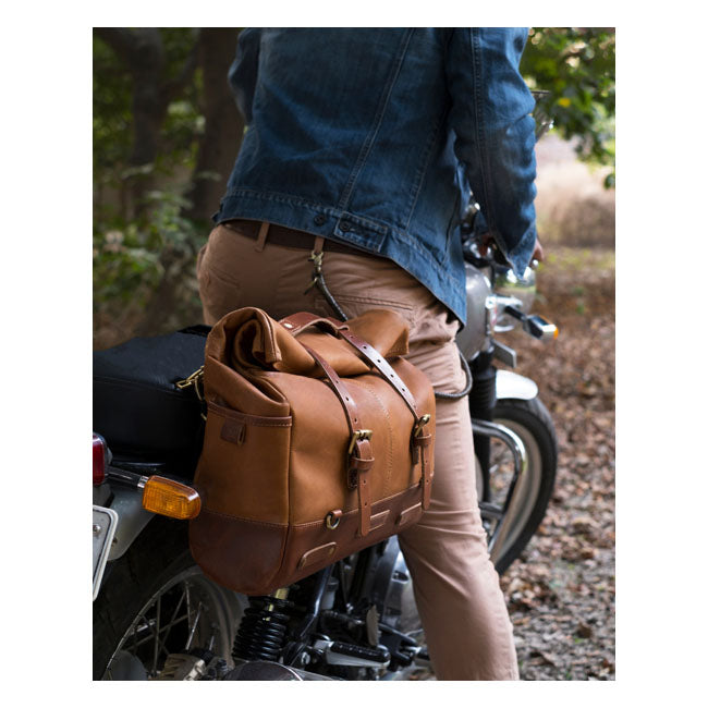 Trip Machine, Outlaw saddlebag. Vintage Tan