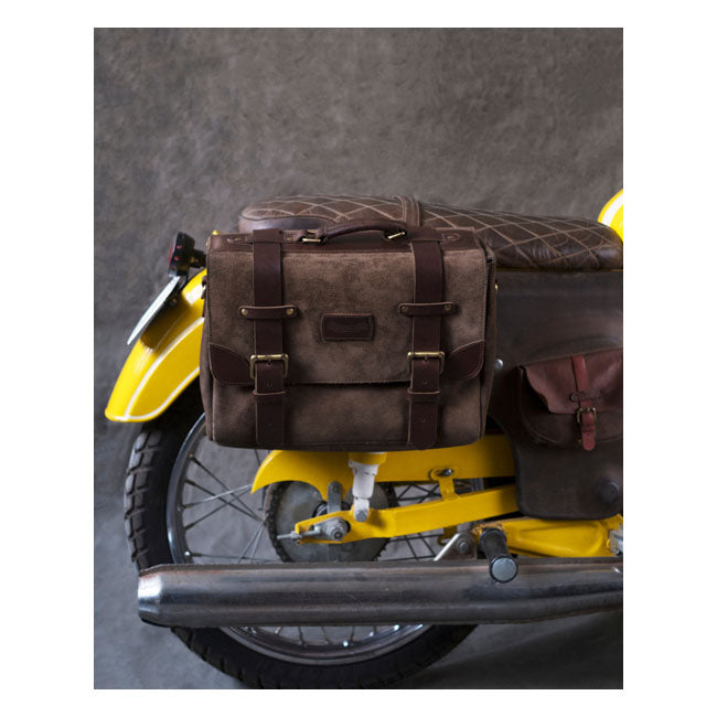 Trip Machine, Warrior saddlebag. Tobacco brown