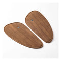 Trip Machine, Classic leather tank pad set. Tobacco