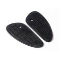 Trip Machine, Classic leather tank pad set. Black suede