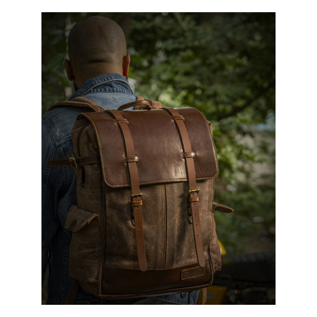 Trip Machine Rambler backpack bag vintage tan
