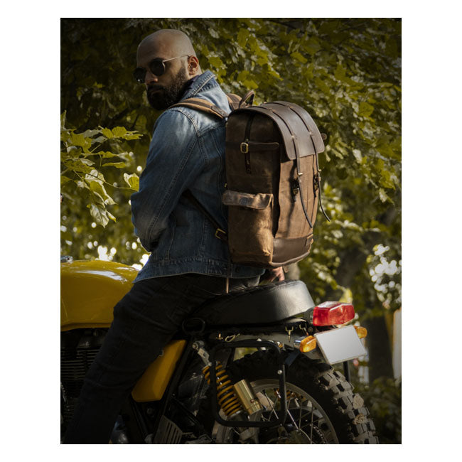 Trip Machine Rambler backpack bag tobacco brown
