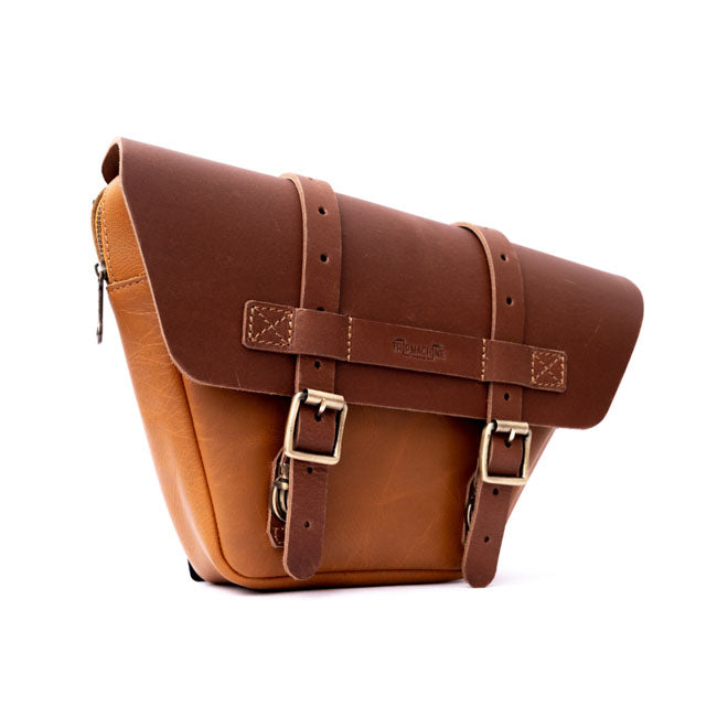 Trip Machine, Wingman side panel bag set. Vintage tan