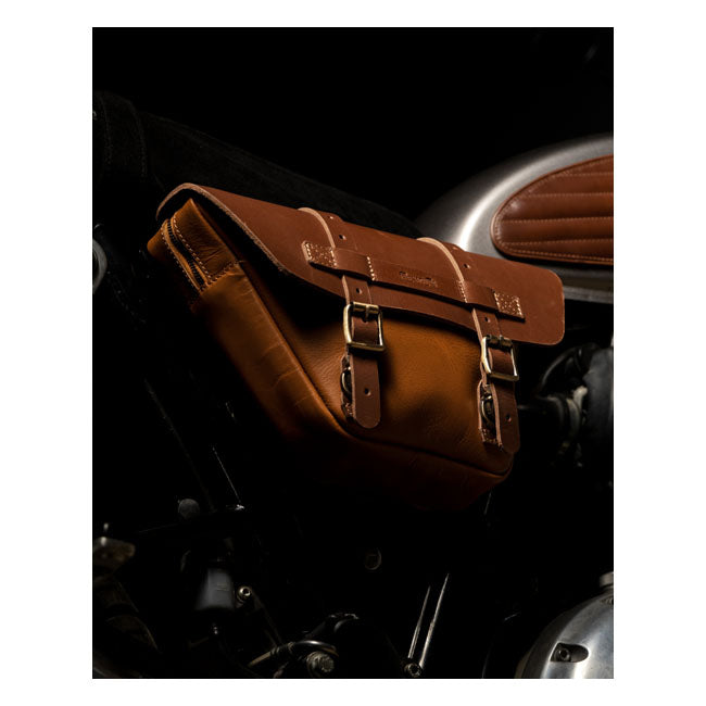 Trip Machine, Wingman side panel bag set. Vintage tan