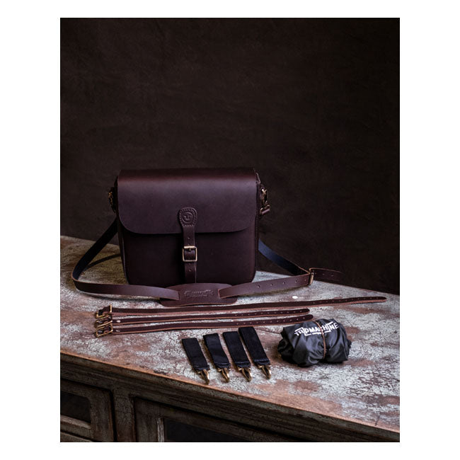 Trip Machine, ''Classic'' saddlebag. Caffeine brown
