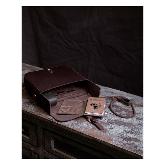 Trip Machine, ''Classic'' saddlebag. Caffeine brown