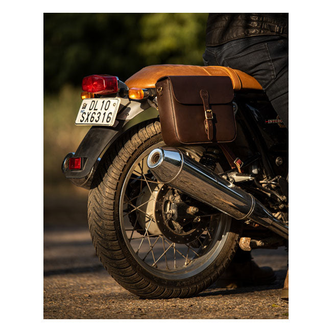 Trip Machine, ''Classic'' saddlebag. Caffeine brown