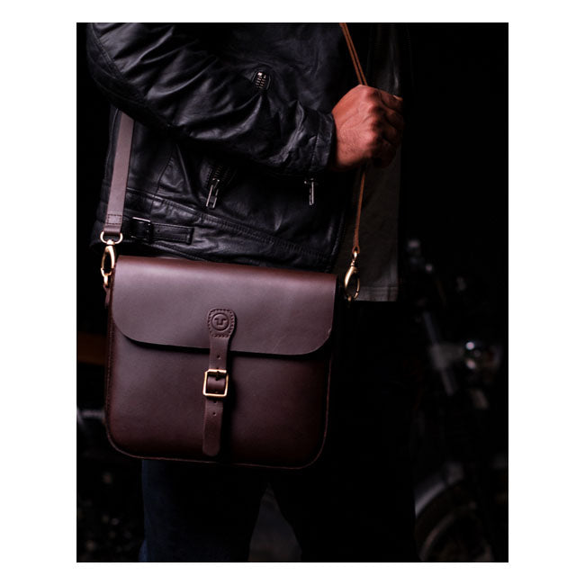 Trip Machine, ''Classic'' saddlebag. Caffeine brown