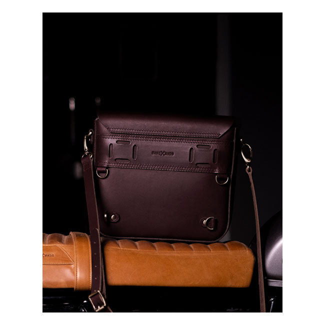 Trip Machine, ''Classic'' saddlebag. Caffeine brown