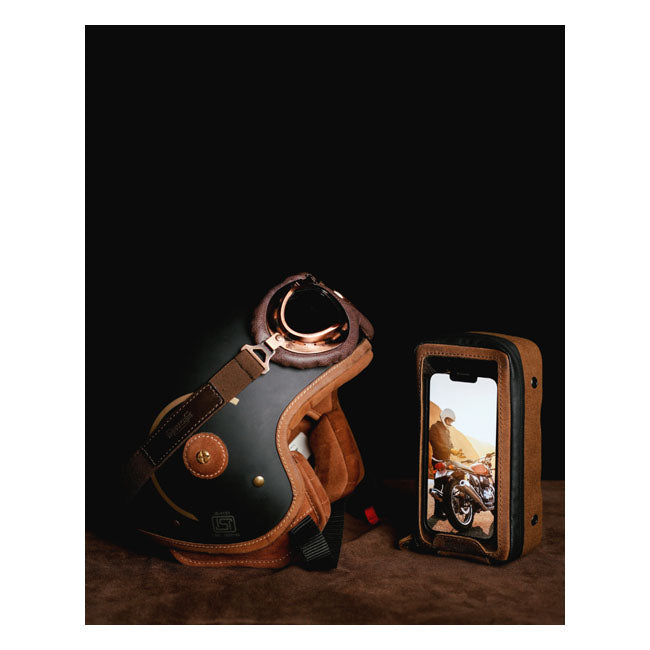 Trip Machine, Navigator bag. Tobacco brown