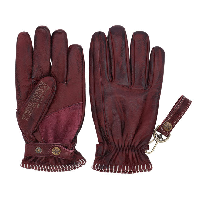 13 1/2 Loud Ride gloves burgundy