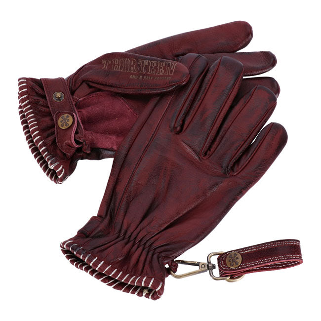 13 1/2 Loud Ride gloves burgundy