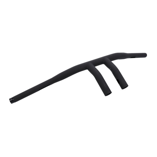 Burly, 1-1/4" riser drag bar. 7" rise. Matte black