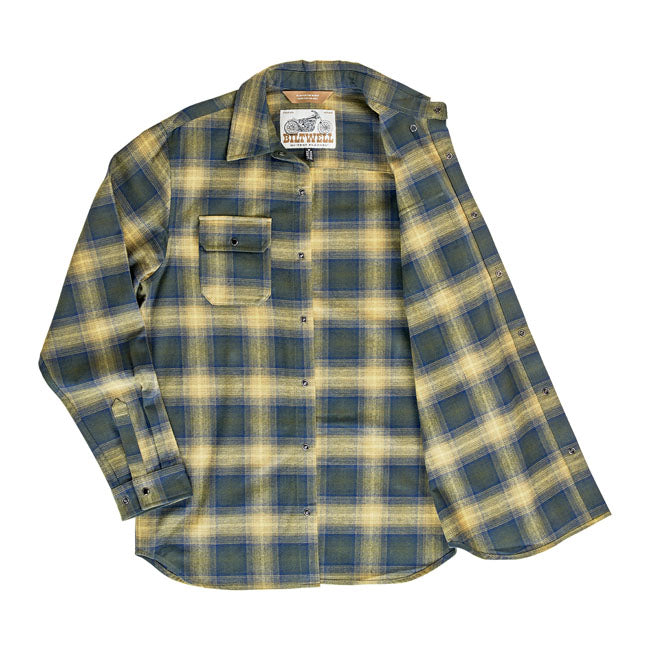 Biltwell Hi Test Flannel shirt moss