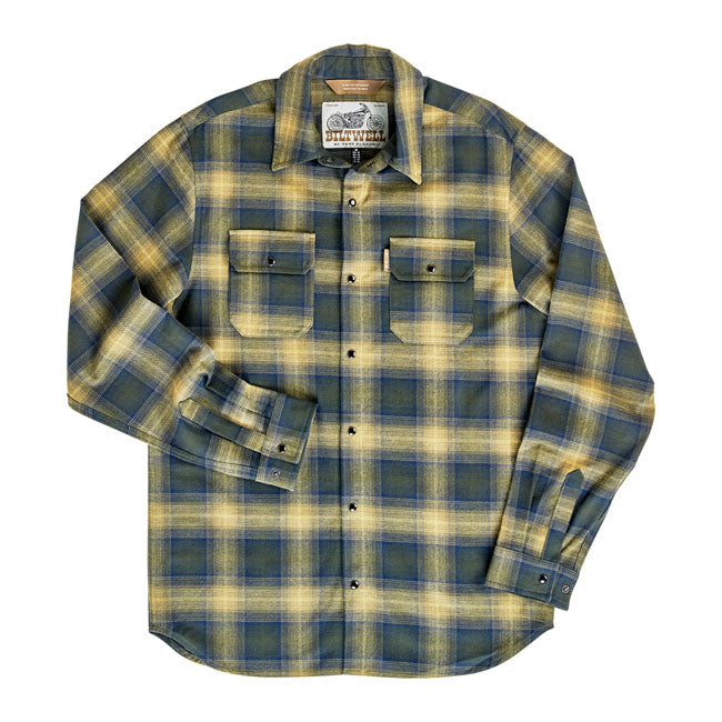 Biltwell Hi Test Flannel shirt moss