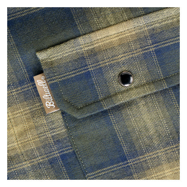 Biltwell Hi Test Flannel shirt moss