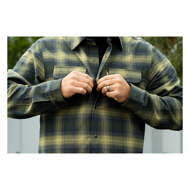 Biltwell Hi Test Flannel shirt moss