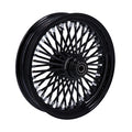 MCS radial 48 fat spoke front wheel 3.50 x 16 SF black — 04-05 FXDWG