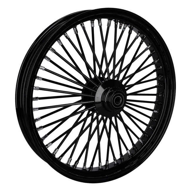 MCS radial 48 fat spoke front wheel 3.50 x 23 SF black — 04-05 FXDWG