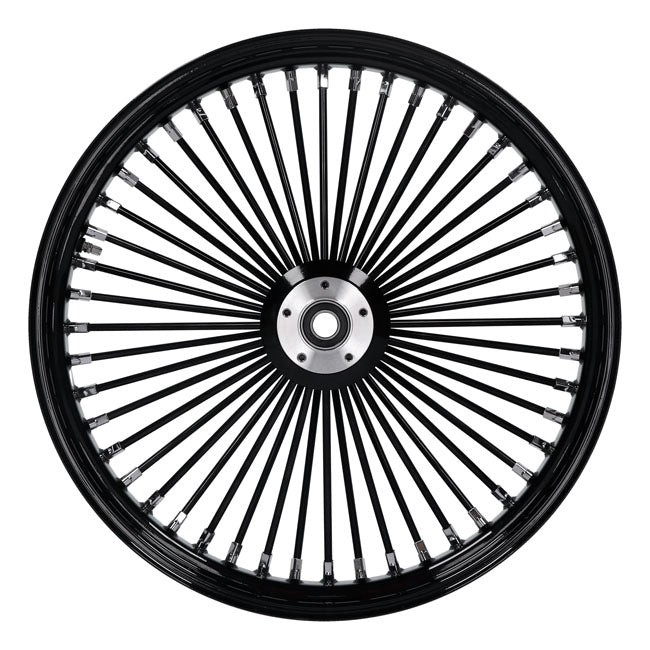 MCS radial 48 fat spoke front wheel 3.50 x 23 SF black — 04-05 FXDWG