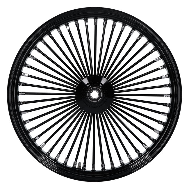 MCS radial 48 fat spoke front wheel 3.50 x 23 SF black — 04-05 FXDWG