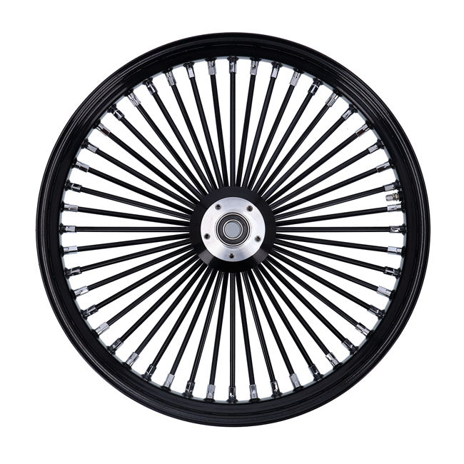 MCS radial 48 fat spoke front wheel 3.50 x 23 DF black — Custom applications