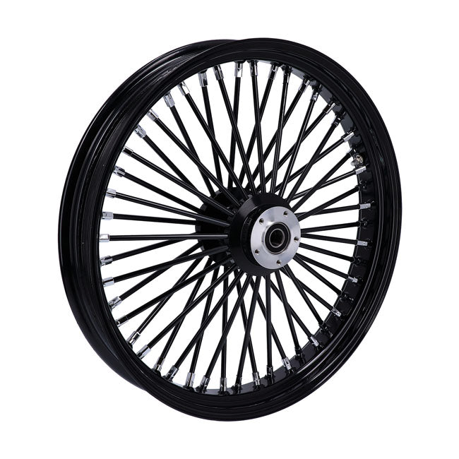 MCS radial 48 fat spoke front wheel 3.50 x 23 DF black — Custom applications
