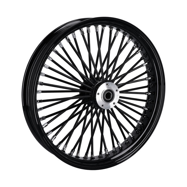 MCS radial 48 fat spoke front wheel 3.50 x 21 SF black — 04-05 FXDWG