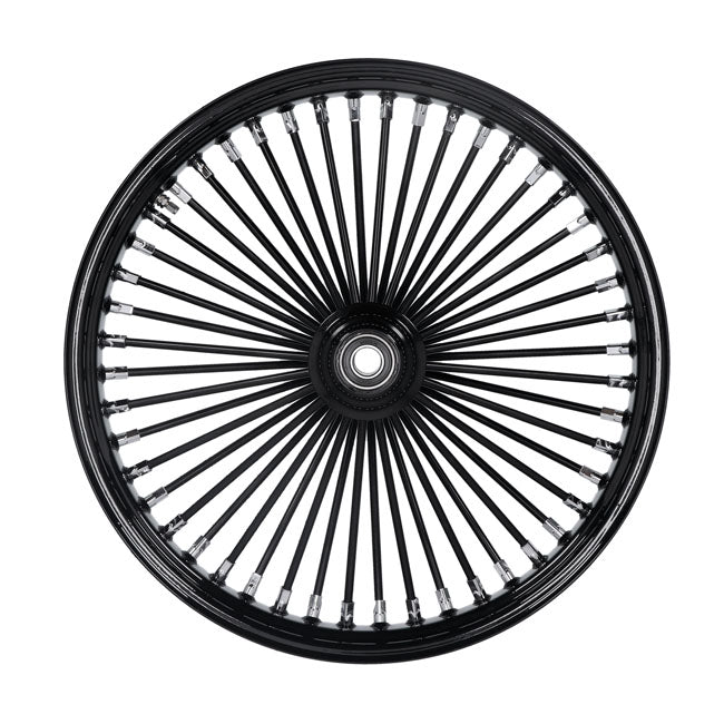 MCS radial 48 fat spoke front wheel 3.50 x 21 SF black — 04-05 FXDWG