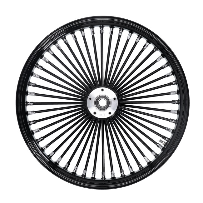 MCS radial 48 fat spoke front wheel 3.50 x 21 SF black — 04-05 FXDWG