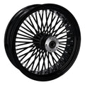 MCS radial 48 fat spoke rear wheel 5.50 x 18 black — 02-07 FLT/Touring; 02-06 V-Rod (NU)