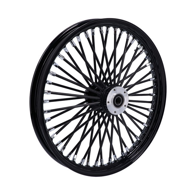 MCS radial 48 fat spoke front wheel 2.15 x 21 SF black — 04-05 FXDWG