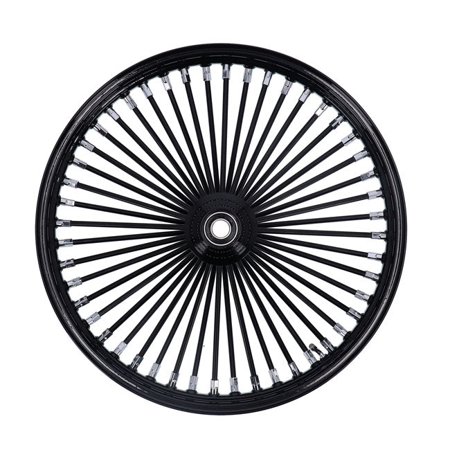 MCS radial 48 fat spoke front wheel 2.15 x 21 SF black — 04-05 FXDWG