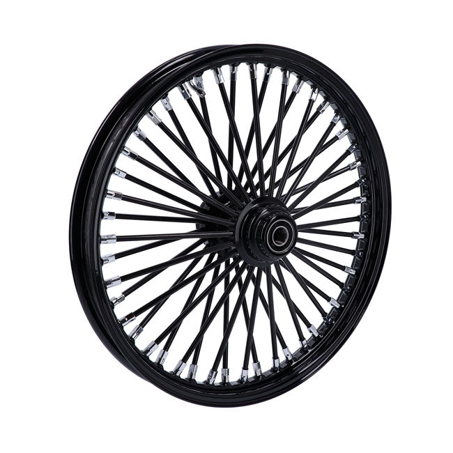 MCS radial 48 fat spoke front wheel 2.15 x 21 SF black — 04-05 FXDWG