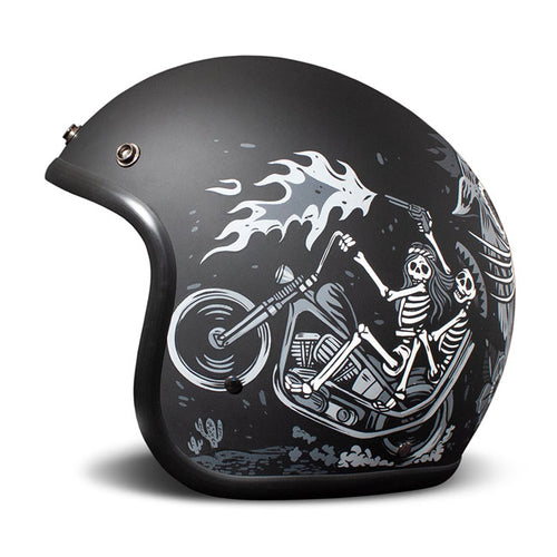 *10 WORKING DAYS EXTRA TRANSIT TIME* DMD Retro helmet Ghost Rider