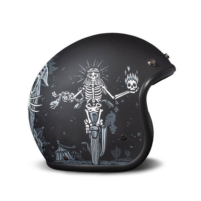 *10 WORKING DAYS EXTRA TRANSIT TIME* DMD Retro helmet Ghost Rider