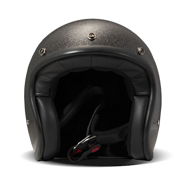 *10 WORKING DAYS EXTRA TRANSIT TIME* DMD Retro helmet Glitter Black