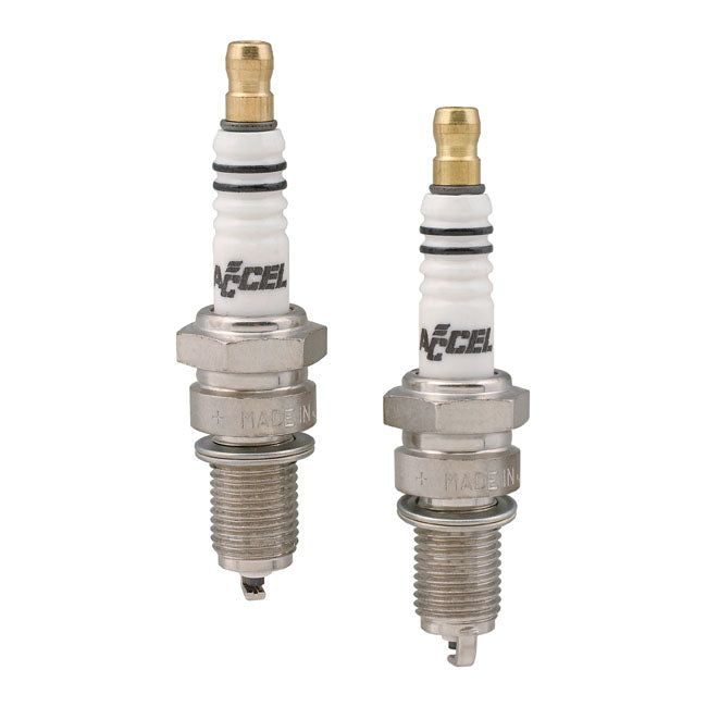 Accel, U-groove platinum spark plug set. 12mm