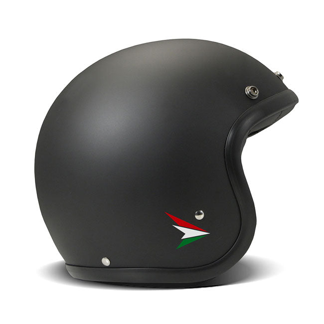 *10 WORKING DAYS EXTRA TRANSIT TIME* DMD Retro helmet Ita Black