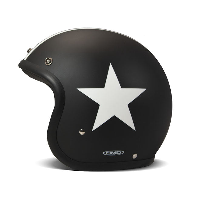 DMD Retro helmet Star Matte Black