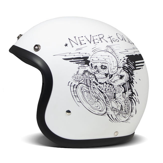 *10 WORKING DAYS EXTRA TRANSIT TIME* DMD Retro helmet Oldie