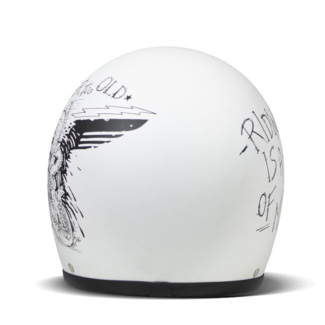 *10 WORKING DAYS EXTRA TRANSIT TIME* DMD Retro helmet Oldie