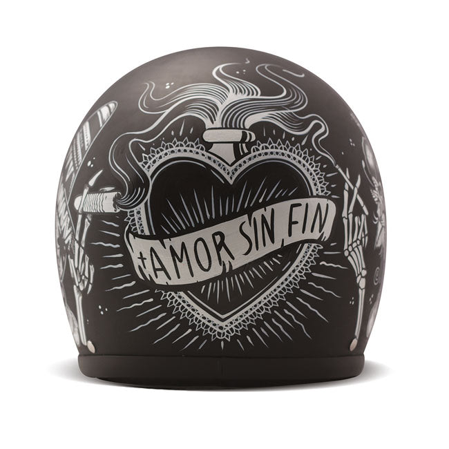 *10 WORKING DAYS EXTRA TRANSIT TIME* DMD Retro helmet Sin Fin