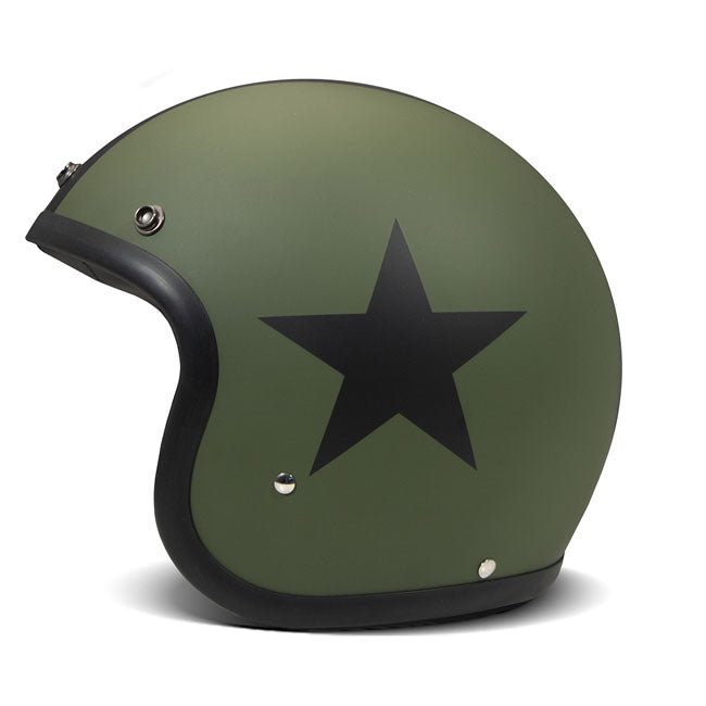 *10 WORKING DAYS EXTRA TRANSIT TIME* DMD Retro helmet Star Green